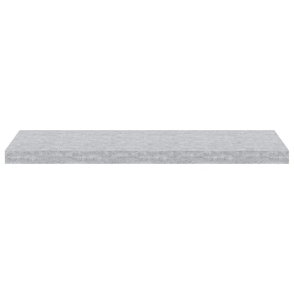 vidaXL Floating Wall Shelf Concrete Grey 80x23.5x3.8 cm MDF