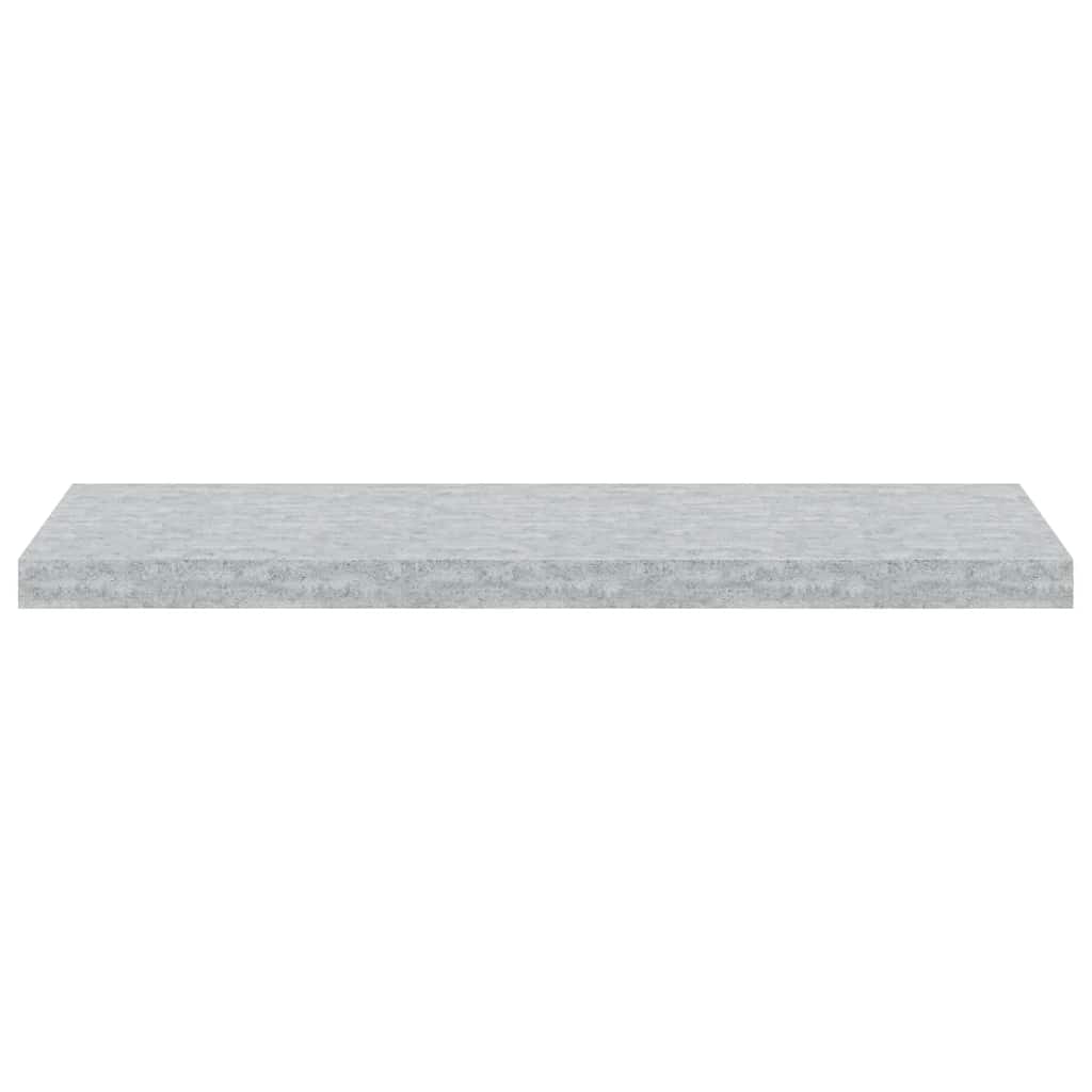 vidaXL Floating Wall Shelves 4 pcs Concrete Grey 80x23.5x3.8 cm MDF