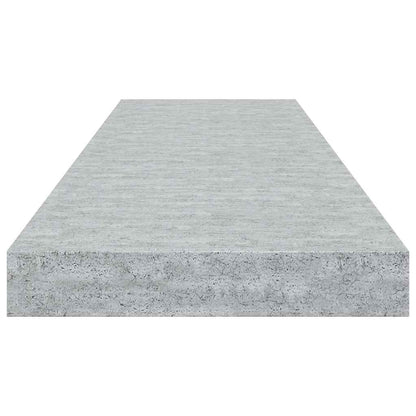 326602 vidaXL Floating Wall Shelves 4 pcs Concrete Grey 80x23,5x3,8 cm MDF