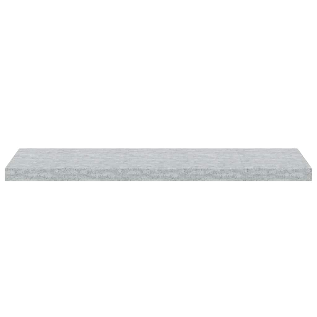 vidaXL Floating Wall Shelves 4 pcs Concrete Grey 90x23.5x3.8 cm MDF