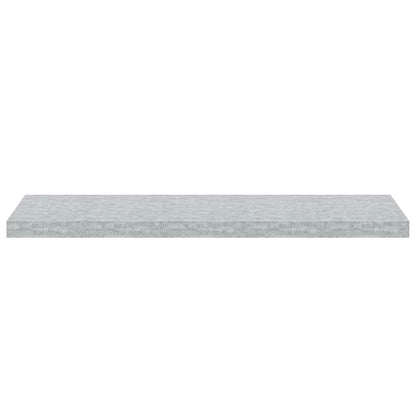 vidaXL Floating Wall Shelves 4 pcs Concrete Grey 90x23.5x3.8 cm MDF