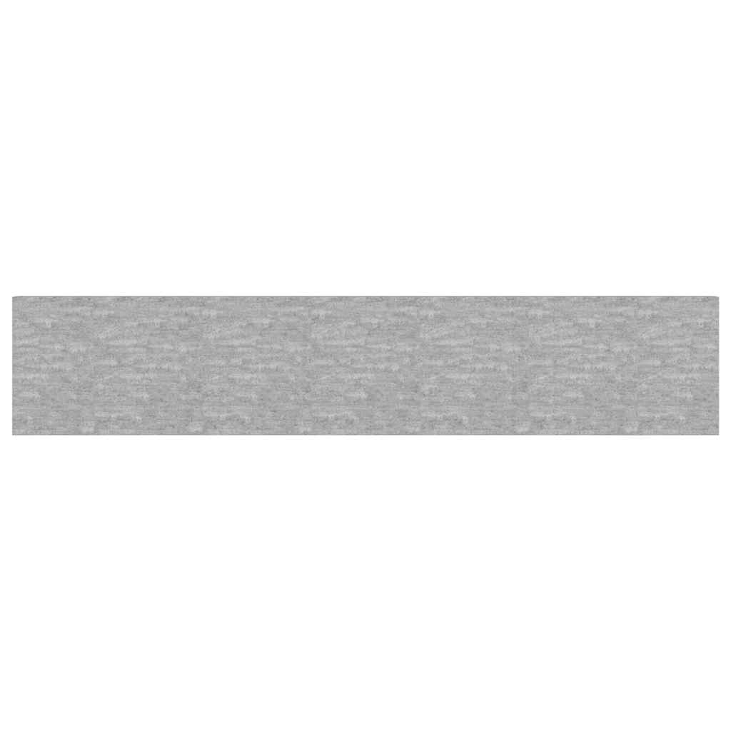 vidaXL Floating Wall Shelves 2 pcs Concrete Grey 120x23.5x3.8 cm MDF