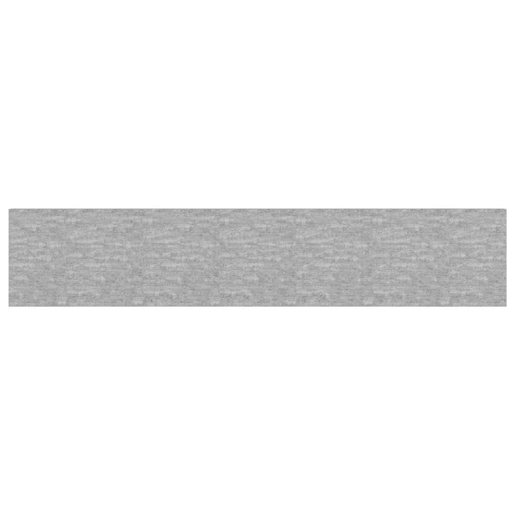 vidaXL Floating Wall Shelves 4 pcs Concrete Grey 120x23.5x3.8 cm MDF