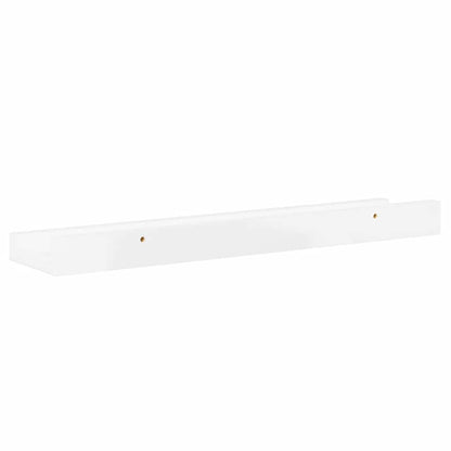 vidaXL Wall Shelves 2 pcs High Gloss White 40x9x3 cm