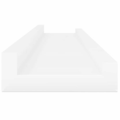 vidaXL Wall Shelves 2 pcs High Gloss White 60x9x3 cm