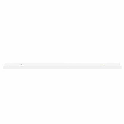 vidaXL Wall Shelves 2 pcs High Gloss White 100x9x3 cm