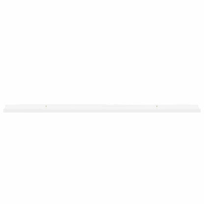 vidaXL Wall Shelves 2 pcs High Gloss White 115x9x3 cm