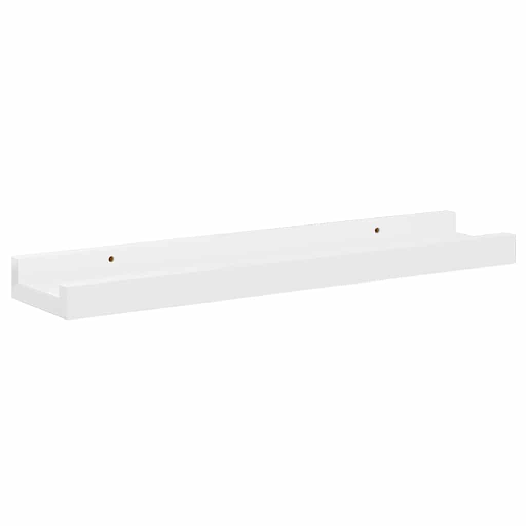 vidaXL Wall Shelves 4 pcs High Gloss White 40x9x3 cm