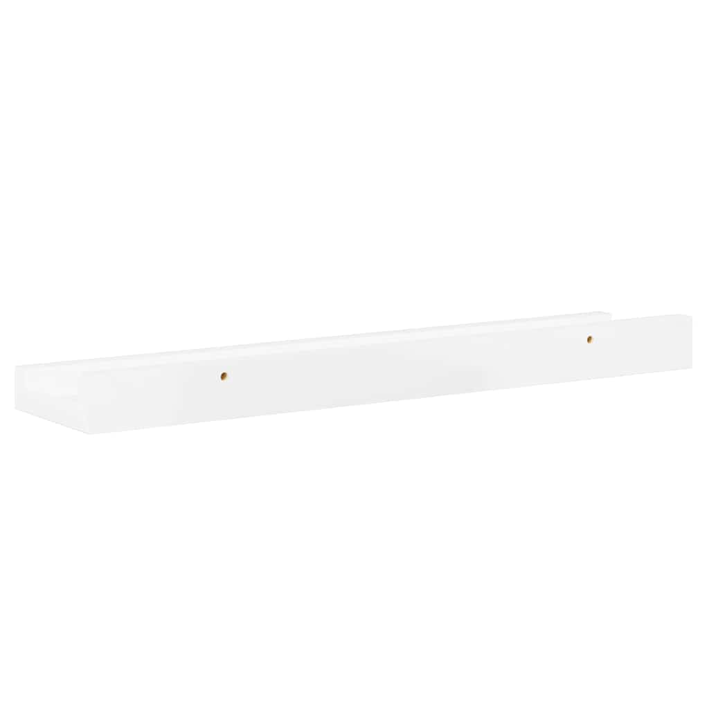 vidaXL Wall Shelves 4 pcs High Gloss White 40x9x3 cm