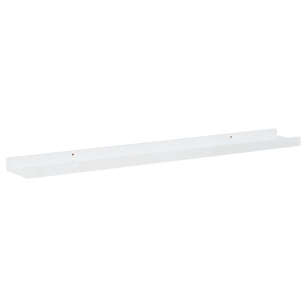 vidaXL Wall Shelves 4 pcs High Gloss White 80x9x3 cm