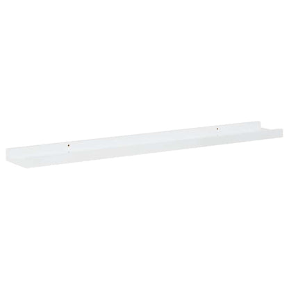 vidaXL Wall Shelves 4 pcs High Gloss White 80x9x3 cm