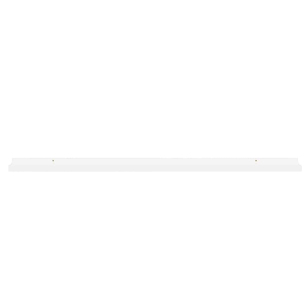 vidaXL Wall Shelves 4 pcs High Gloss White 100x9x3 cm