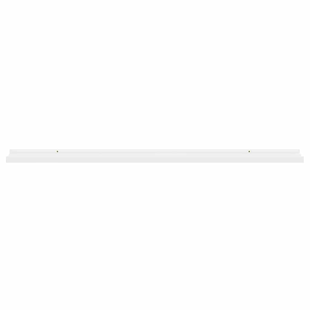 vidaXL Wall Shelves 2 pcs White 100x9x3 cm