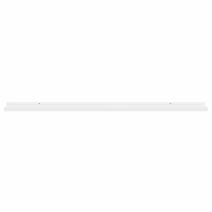 vidaXL Wall Shelves 2 pcs White 100x9x3 cm