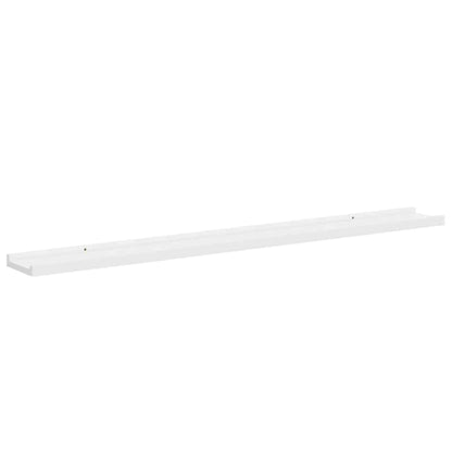 vidaXL Wall Shelves 2 pcs White 100x9x3 cm