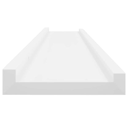 vidaXL Wall Shelves 2 pcs White 100x9x3 cm