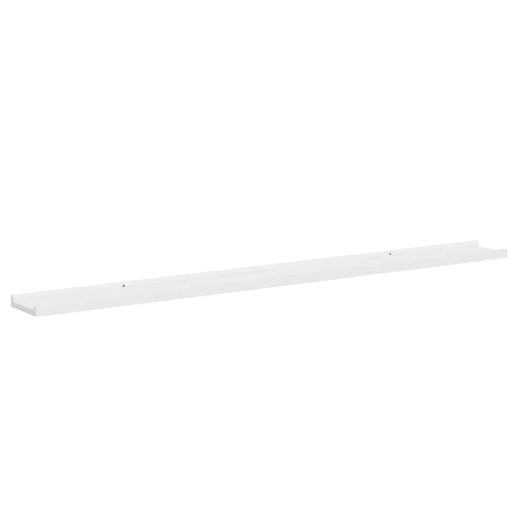 vidaXL Wall Shelves 2 pcs White 115x9x3 cm