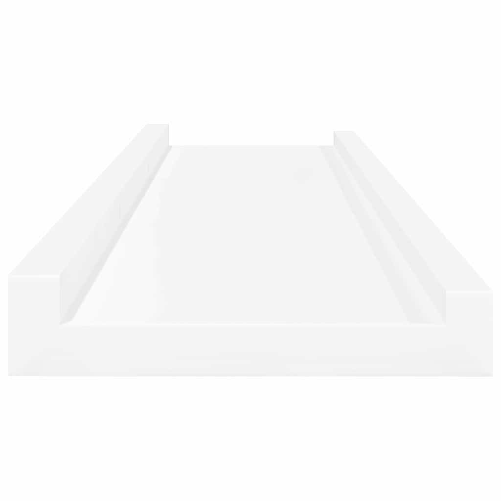 vidaXL Wall Shelves 4 pcs White 80x9x3 cm