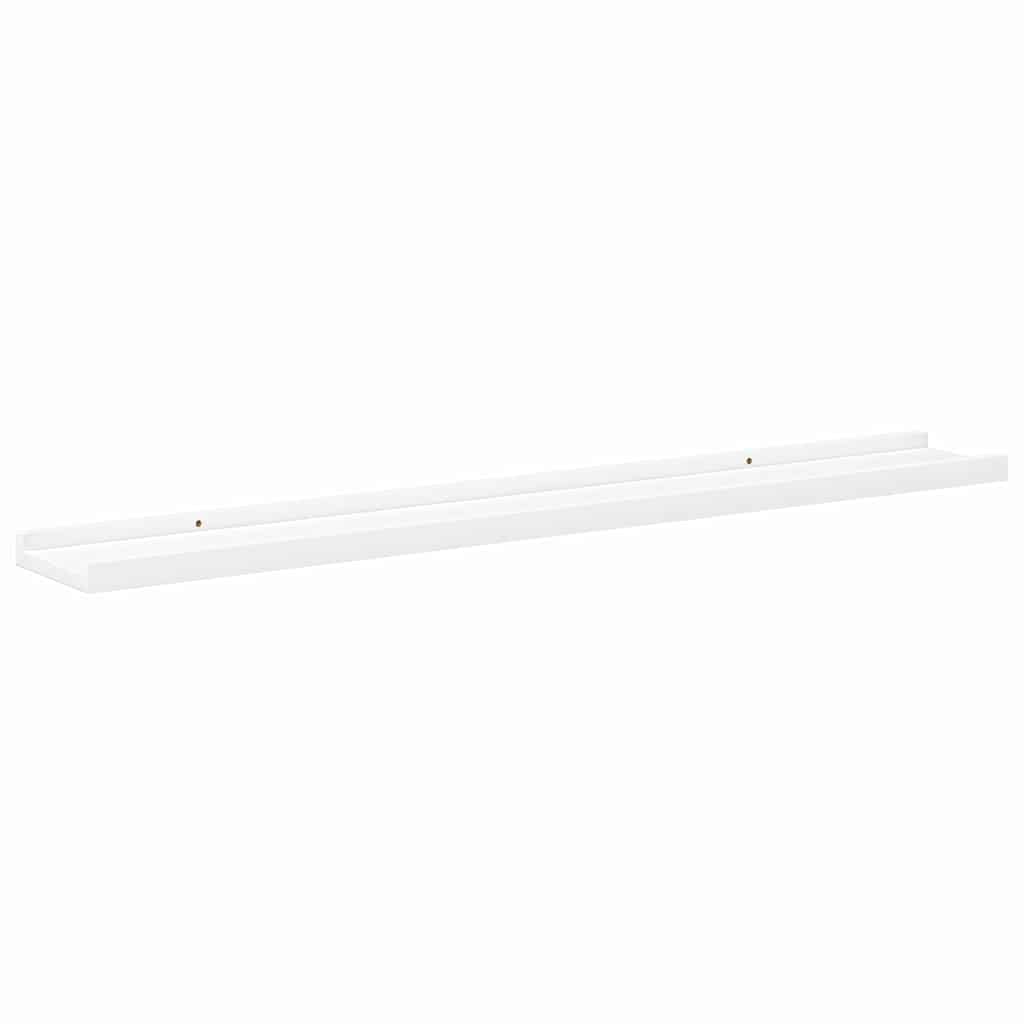 326662 vidaXL Wall Shelves 4 pcs White 80x9x3 cm