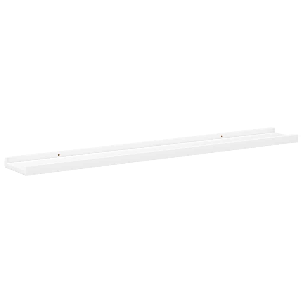 vidaXL Wall Shelves 4 pcs White 80x9x3 cm