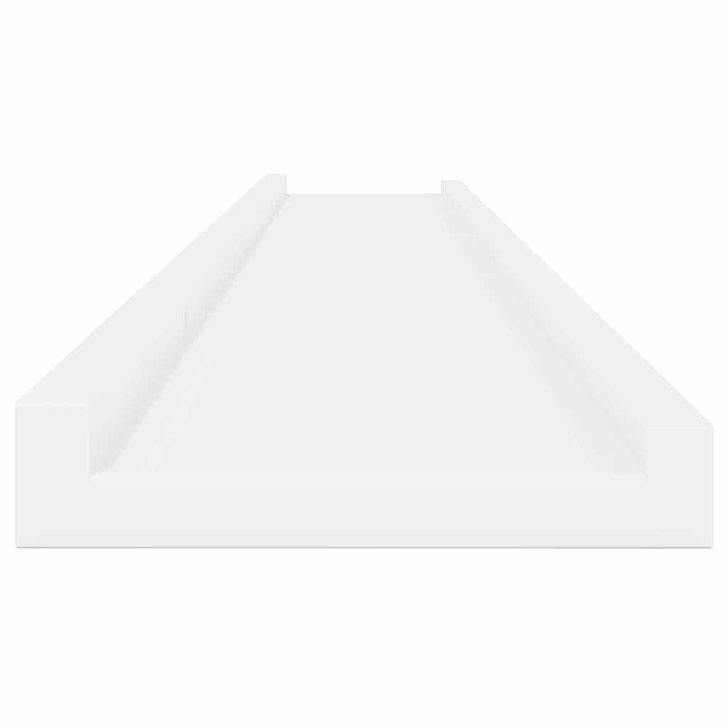 vidaXL Wall Shelves 4 pcs White 115x9x3 cm