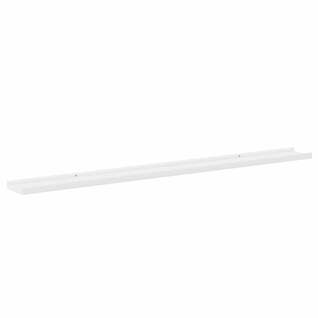 vidaXL Wall Shelves 4 pcs White 115x9x3 cm