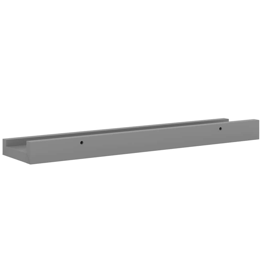 vidaXL Wall Shelves 4 pcs Grey 40x9x3 cm