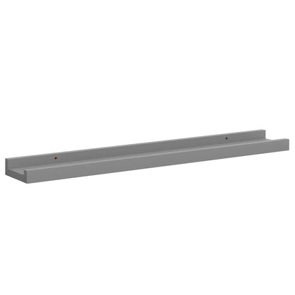 vidaXL Wall Shelves 4 pcs Grey 60x9x3 cm