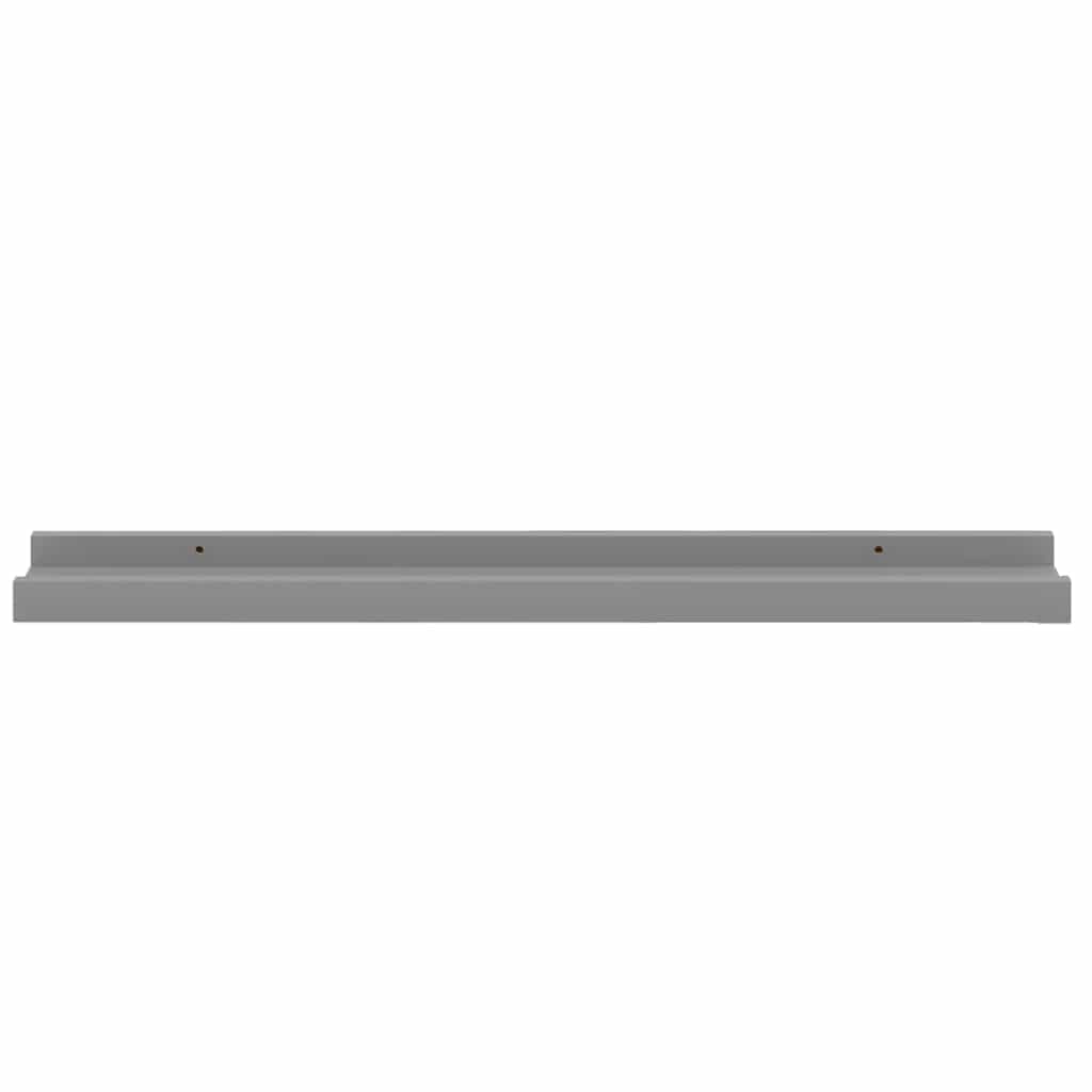 vidaXL Wall Shelves 4 pcs Grey 60x9x3 cm