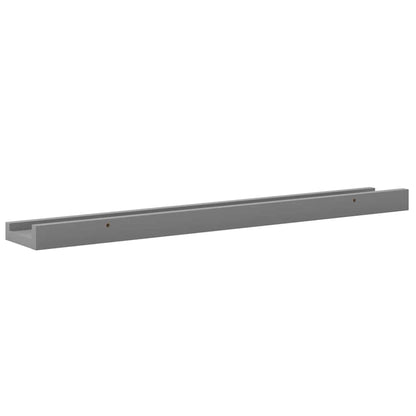 vidaXL Wall Shelves 4 pcs Grey 60x9x3 cm