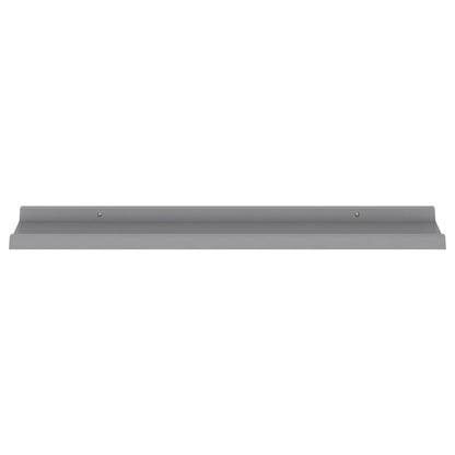 vidaXL Wall Shelves 4 pcs Grey 80x9x3 cm