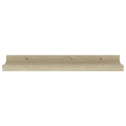 vidaXL Wall Shelves 2 pcs Sonoma Oak 40x9x3 cm