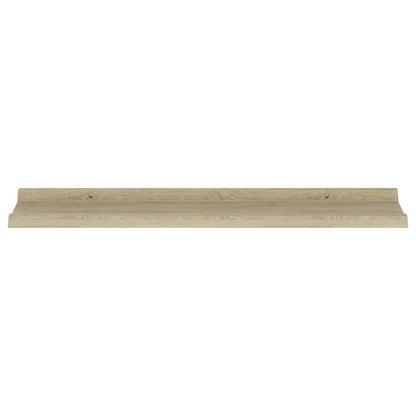 vidaXL Wall Shelves 2 pcs Sonoma Oak 80x9x3 cm