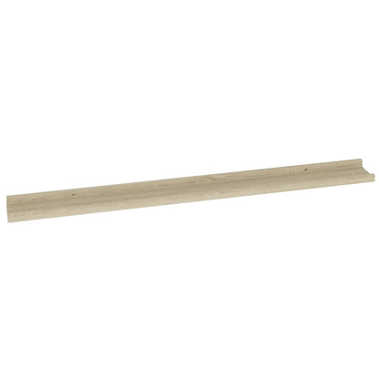 vidaXL Wall Shelves 2 pcs Sonoma Oak 100x9x3 cm
