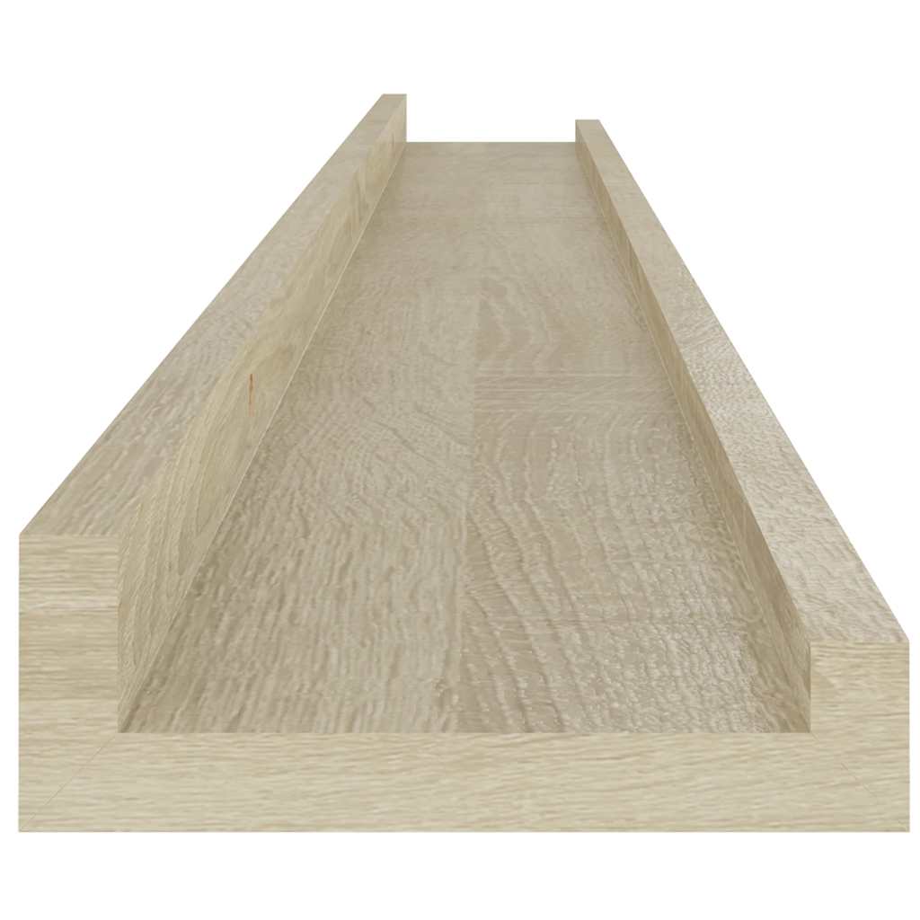 vidaXL Wall Shelves 2 pcs Sonoma Oak 100x9x3 cm
