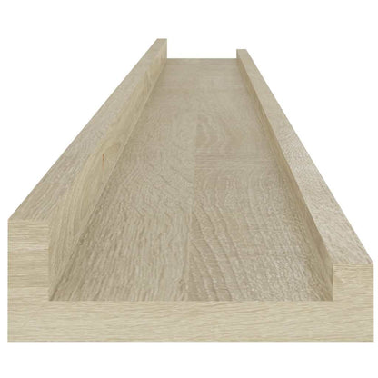 vidaXL Wall Shelves 2 pcs Sonoma Oak 100x9x3 cm
