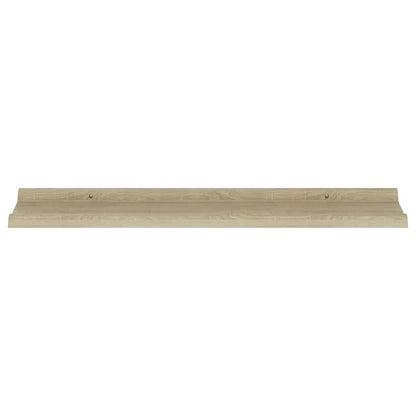 326686 vidaXL Wall Shelves 4 pcs Sonoma Oak 80x9x3 cm