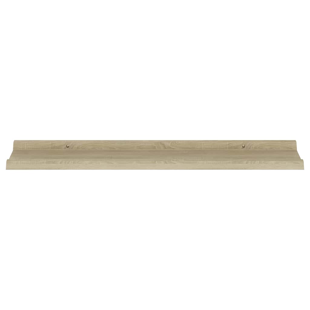 vidaXL Wall Shelves 4 pcs Sonoma Oak 80x9x3 cm