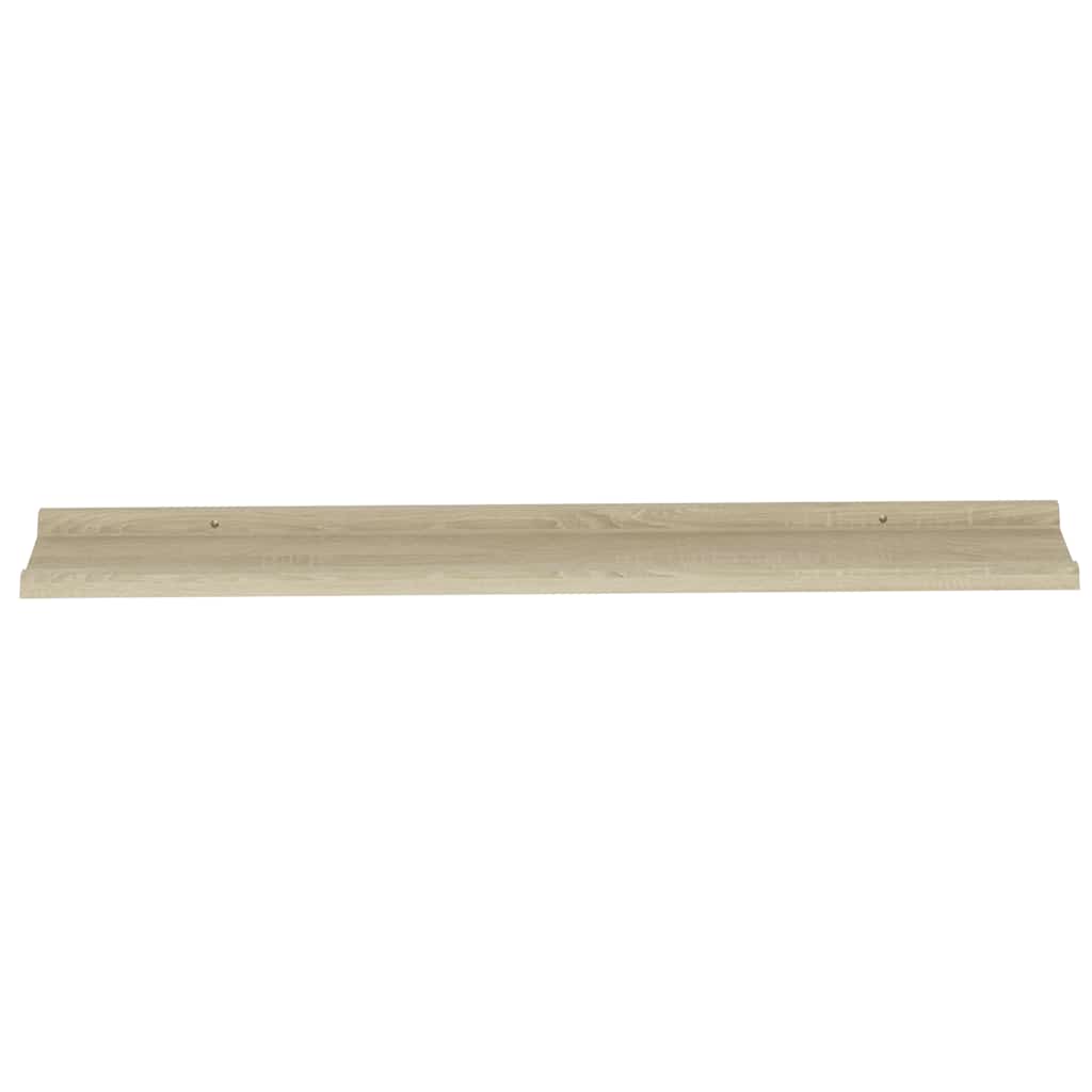 vidaXL Wall Shelves 4 pcs Sonoma Oak 100x9x3 cm