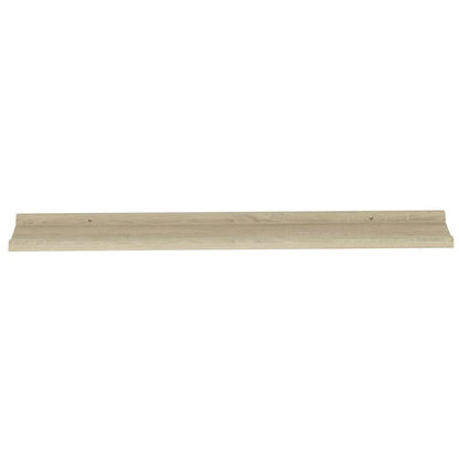 vidaXL Wall Shelves 4 pcs Sonoma Oak 100x9x3 cm