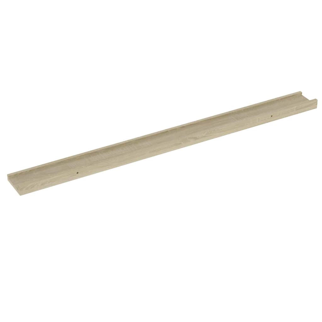vidaXL Wall Shelves 4 pcs Sonoma Oak 100x9x3 cm