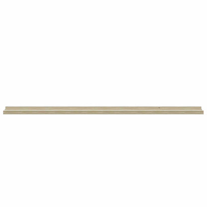 vidaXL Wall Shelves 2 pcs White and Sonoma Oak 115x9x3 cm
