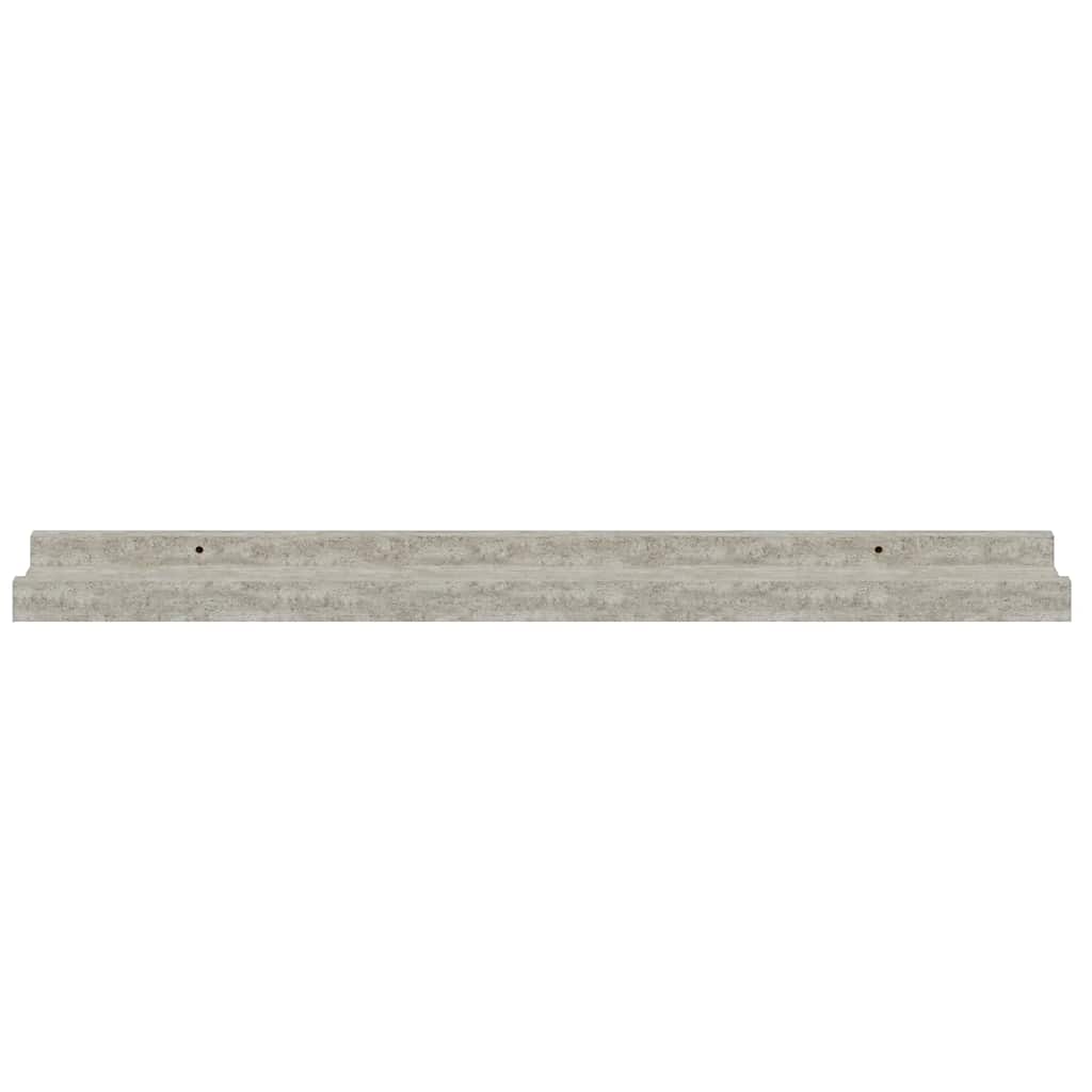 vidaXL Wall Shelves 2 pcs Concrete Grey 60x9x3 cm