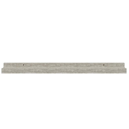 vidaXL Wall Shelves 2 pcs Concrete Grey 60x9x3 cm