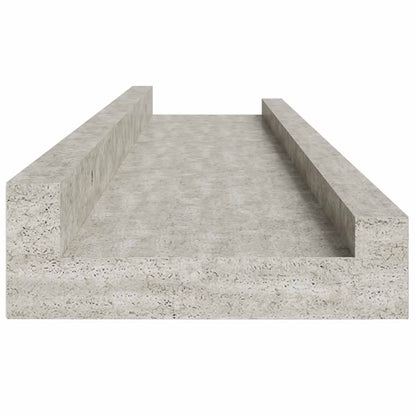 vidaXL Wall Shelves 2 pcs Concrete Grey 60x9x3 cm