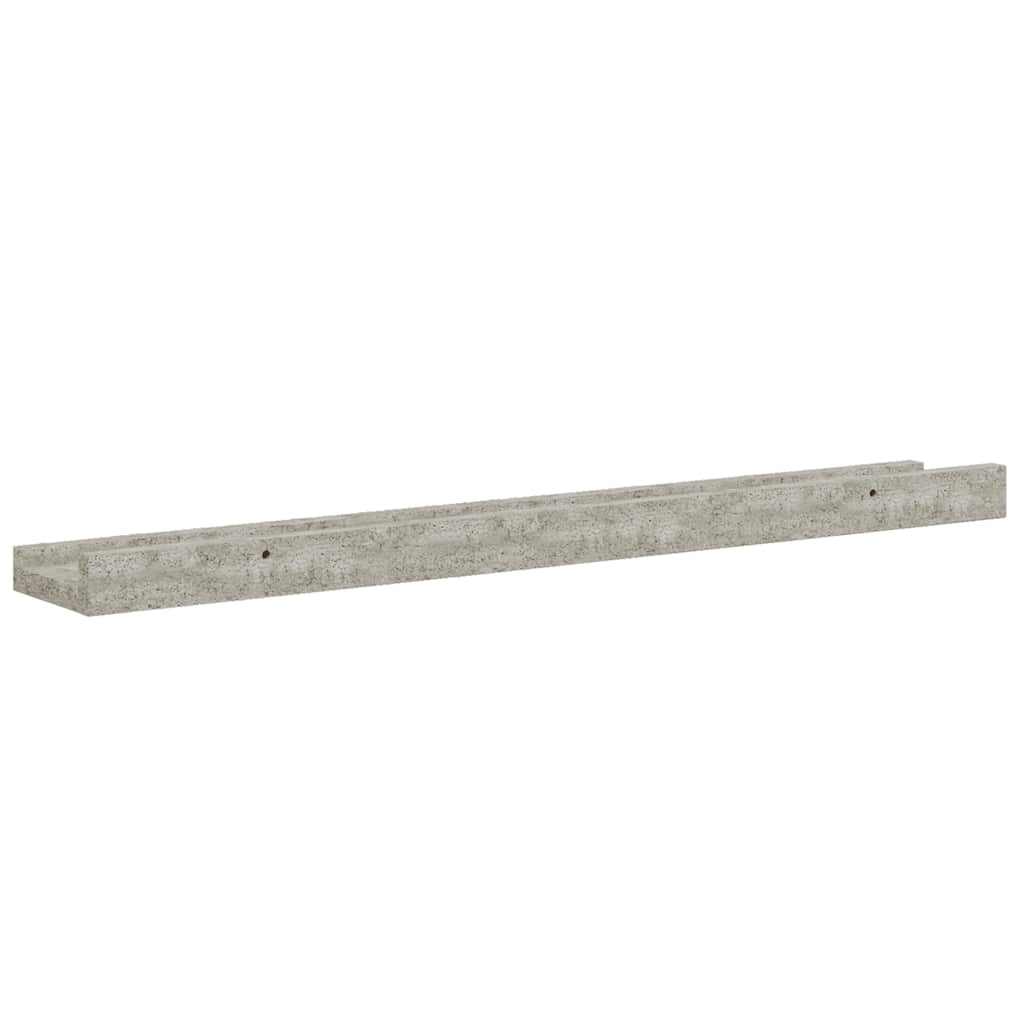 vidaXL Wall Shelves 2 pcs Concrete Grey 60x9x3 cm