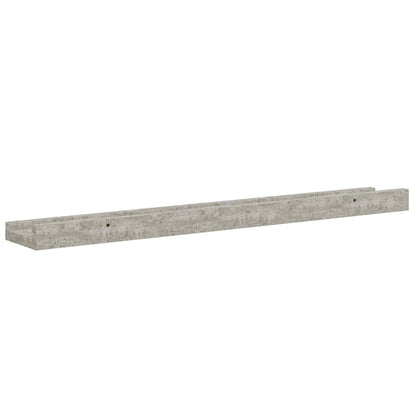 vidaXL Wall Shelves 2 pcs Concrete Grey 60x9x3 cm