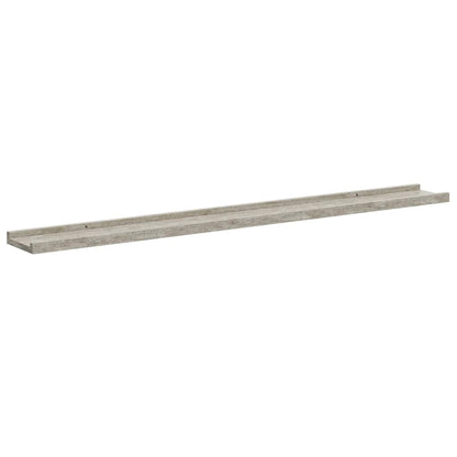 vidaXL Wall Shelves 2 pcs Concrete Grey 100x9x3 cm