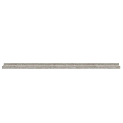 326702 vidaXL Wall Shelves 2 pcs Concrete Grey 100x9x3 cm