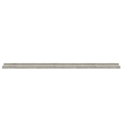 vidaXL Wall Shelves 2 pcs Concrete Grey 100x9x3 cm